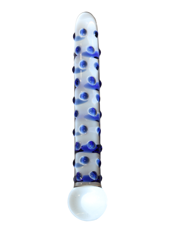 Skleněné spirálové dildo Icicles No.50 čiré