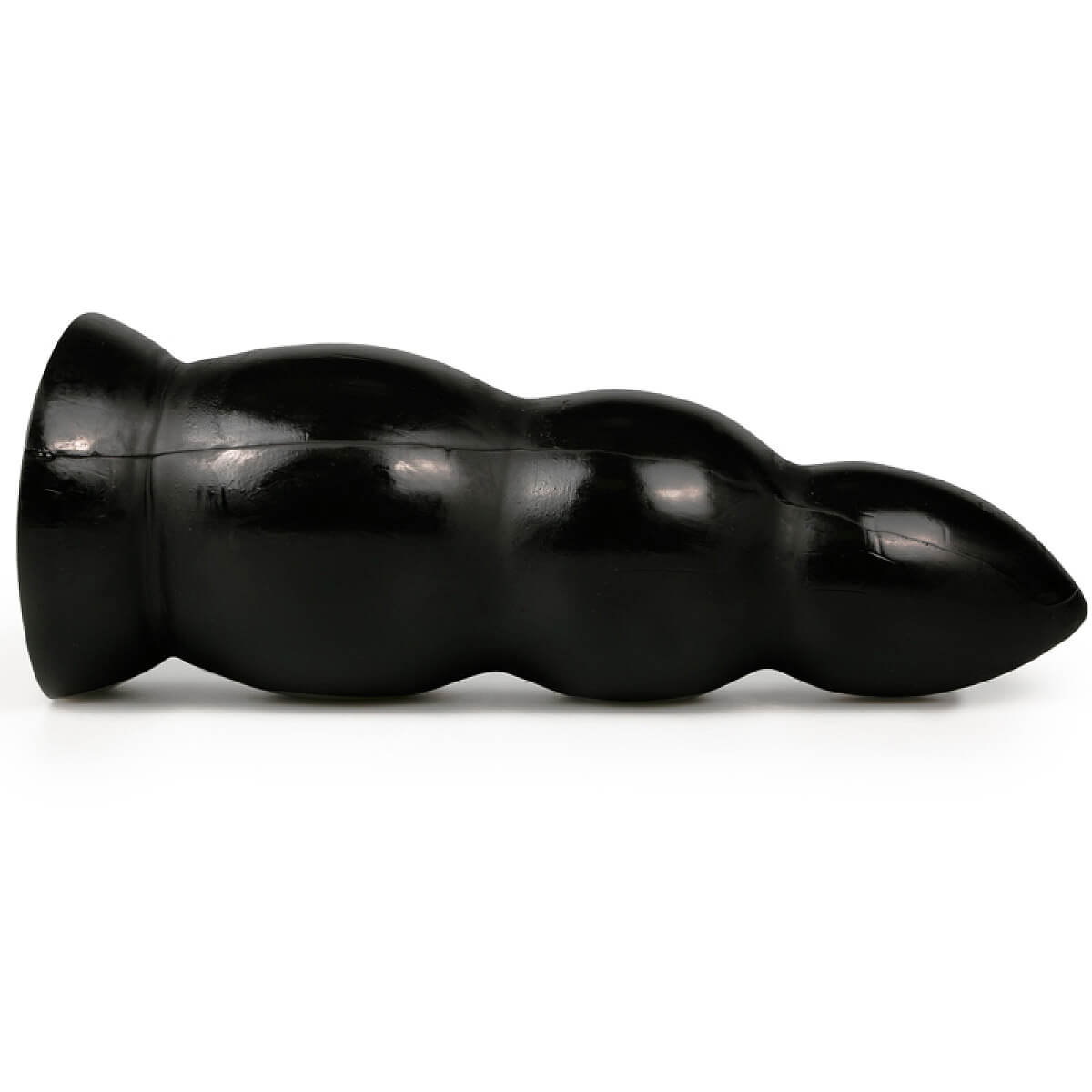 All Black Dildo 23 cm, masivní baculatý kolík s průměrem 8 cm