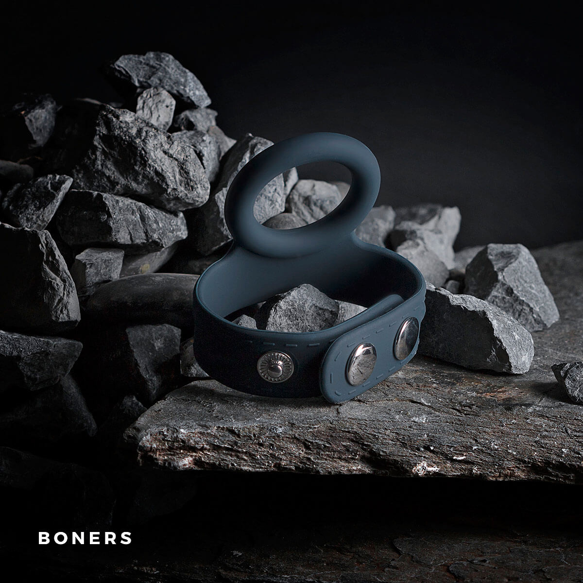 Boners Cock & Balls Strap S/M, prémiový silikonový erekční kroužek 3,5 - 6 cm