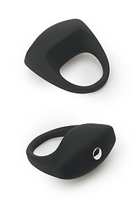 Silikonový vibrační kroužek LIT-UP Stimu Ring 8 černý