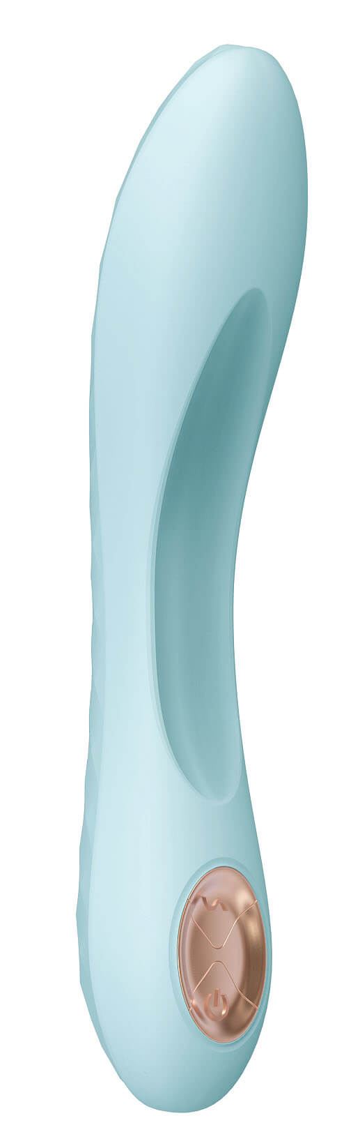 Moderní vibrátor AQUATIC Delphine silikonový modrý 17x3,6 cm