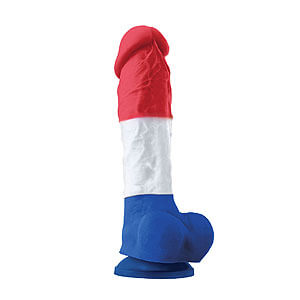 Colours Tricolor Dildo 8" (20 cm)