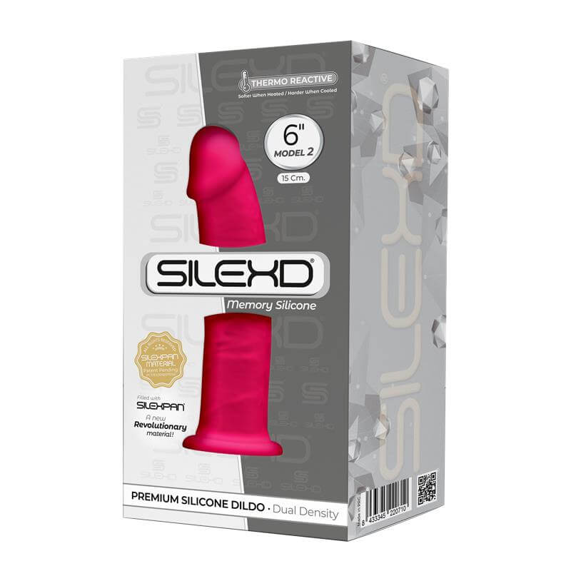 SilexD Dual Density Dildo 6" (15 cm / Pink)