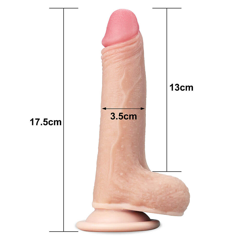LoveToy Sliding-Skin Dual Layer Cock 7" (17,5 cm)
