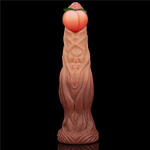 Lovetoy 9.5″ (24 cm) Dual Layered Platinum Silicone Cock