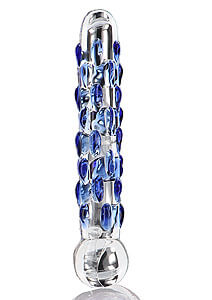 Skleněné dildo ToyJoy Glass Worxx Diamond Dazzler (18 cm)