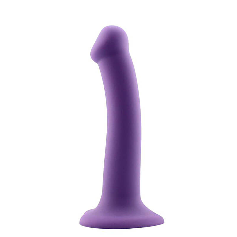 Action Bouncy Liquid Silicone Dildo 7″ (18 cm / Purple)