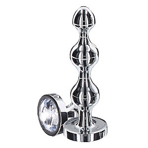 ToyJoy Diamond Star Beads (Medium), anální kuličky se šperkem