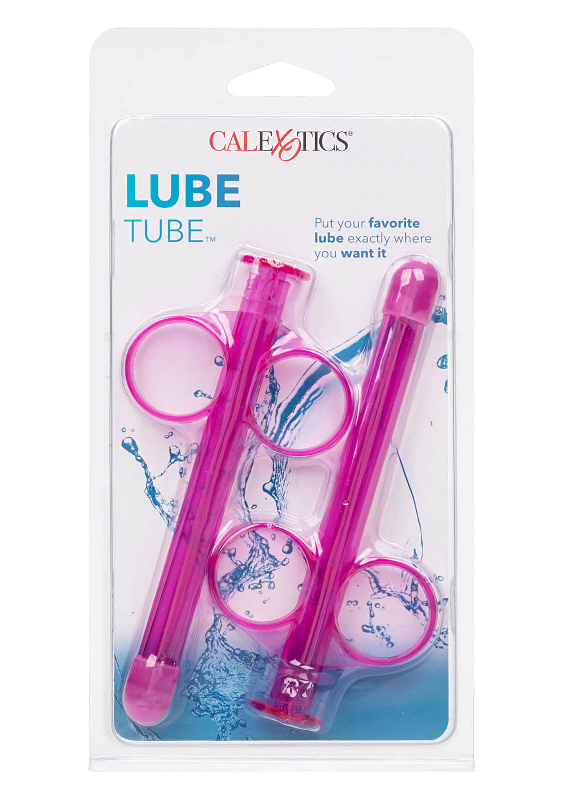 CalExotics Lube Tube 2ks (Pink), stříkačka aplikátor lubrikačního gelu