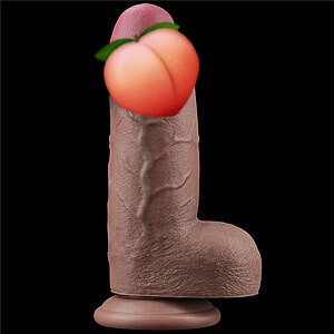 Lovetoy 9.5″ (25 cm) Dual Layered Cock (Brown), replika BBC dildo