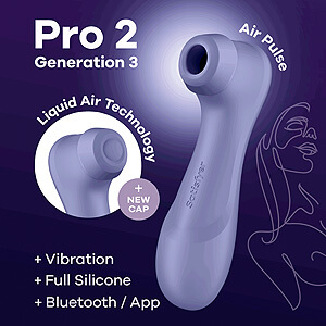 Satisfyer Pro 2 Generation 3 with App (Lilac), Liquid Air vibrátor