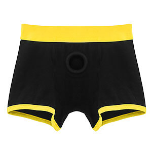 Lovetoy Horny Strapon Shorts, unisex boxerky se strapon otvorem XS/S