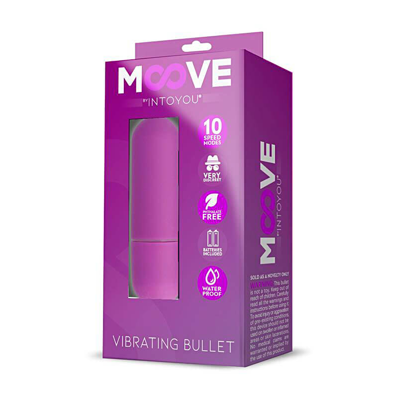 Moove Vibrating Bullet (Purple), mini vibrátor na baterie