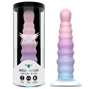 Mythology Arian Nayade M (17 cm), pastelové dildo s vroubky