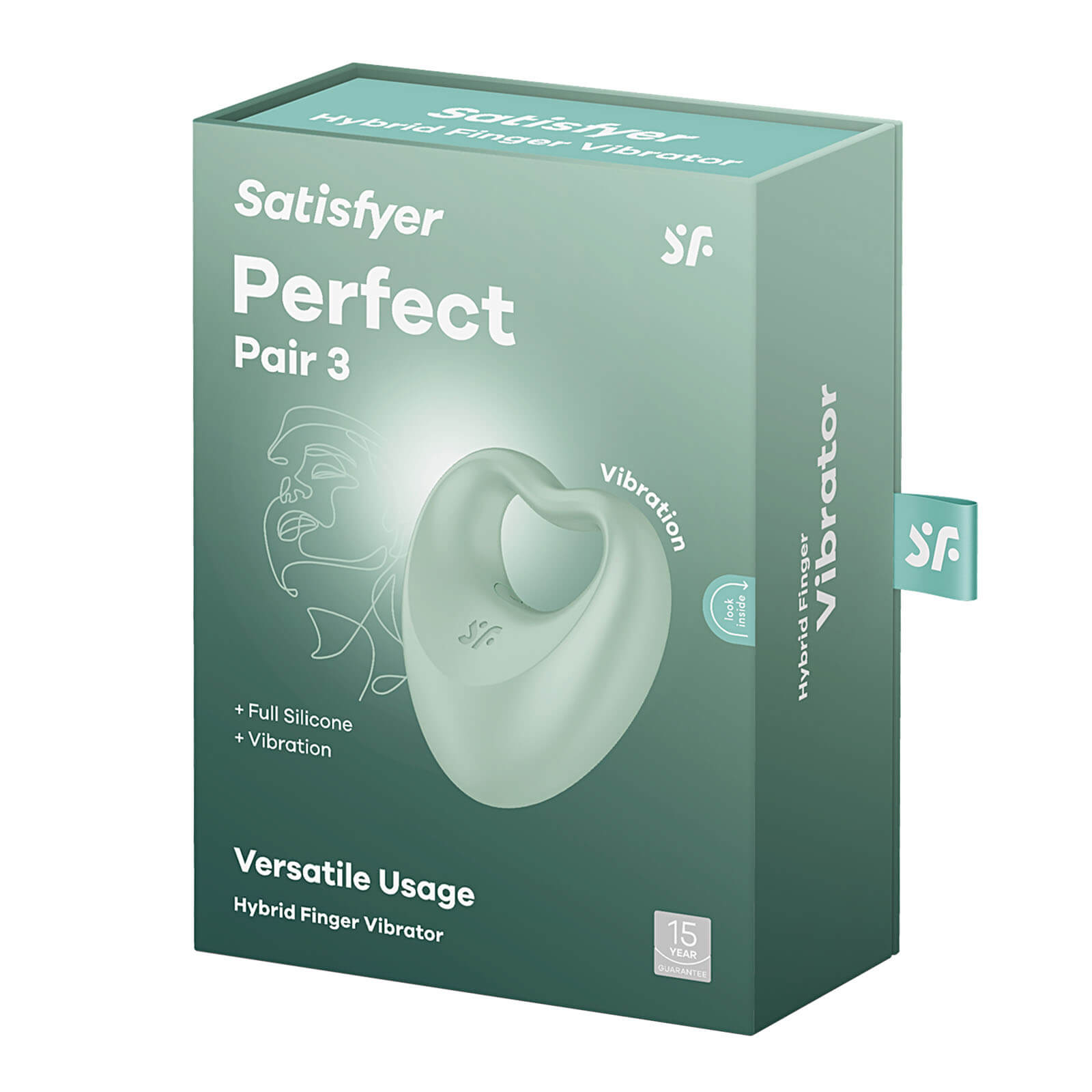 Satisfyer Perfect Pair 3 (Green), hybridní vibrátor na prst