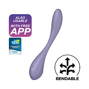 Satisfyer G-Spot Flex 5+ (Lilac), g-spot vibrátor