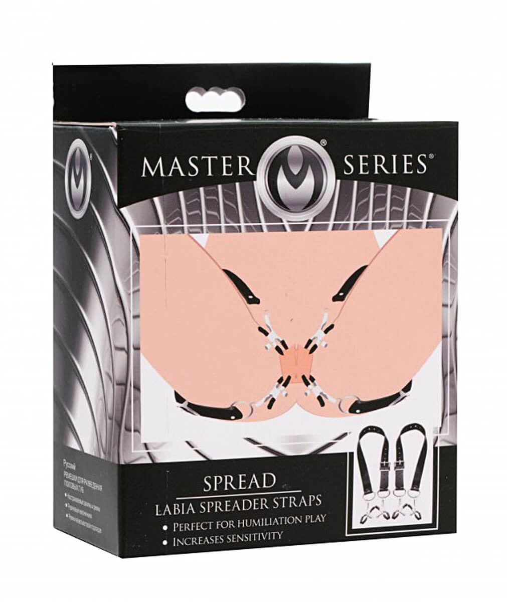 Master Series Labia Spreader Clamps, otevírací pásky stydkých pysků