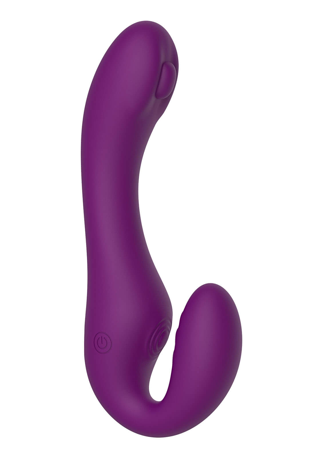 XoCoon Strapless Strapon Pulse Vibe (Purple), vibrátor pro dominantní ženy