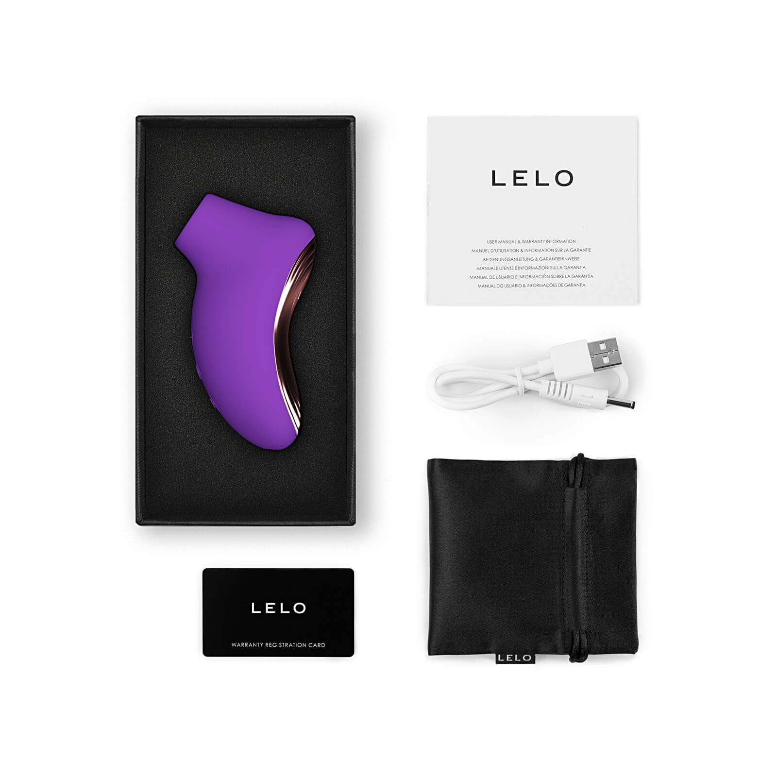 Lelo SONA 2 Travel (Purple), cestovní stimulátor klitorisu