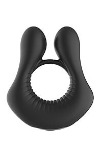 RAMROD Strong Vibe Cockring (Black), vibrační kroužek na penis
