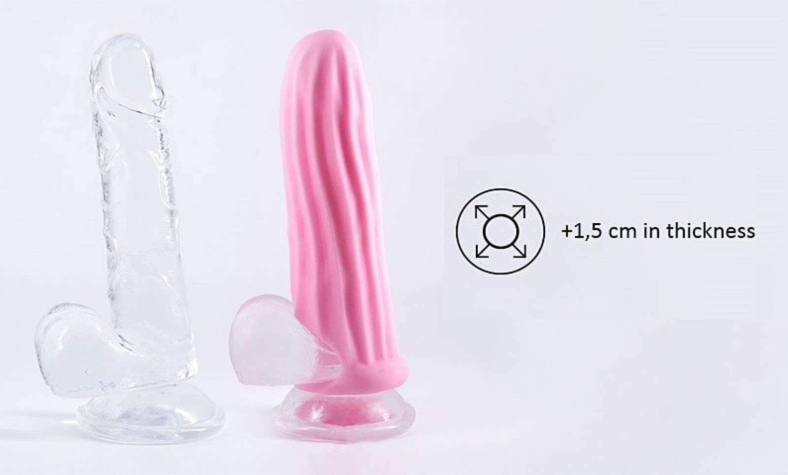 Lola Games Homme Wide 9-12 cm (Pink), návlek pro penis