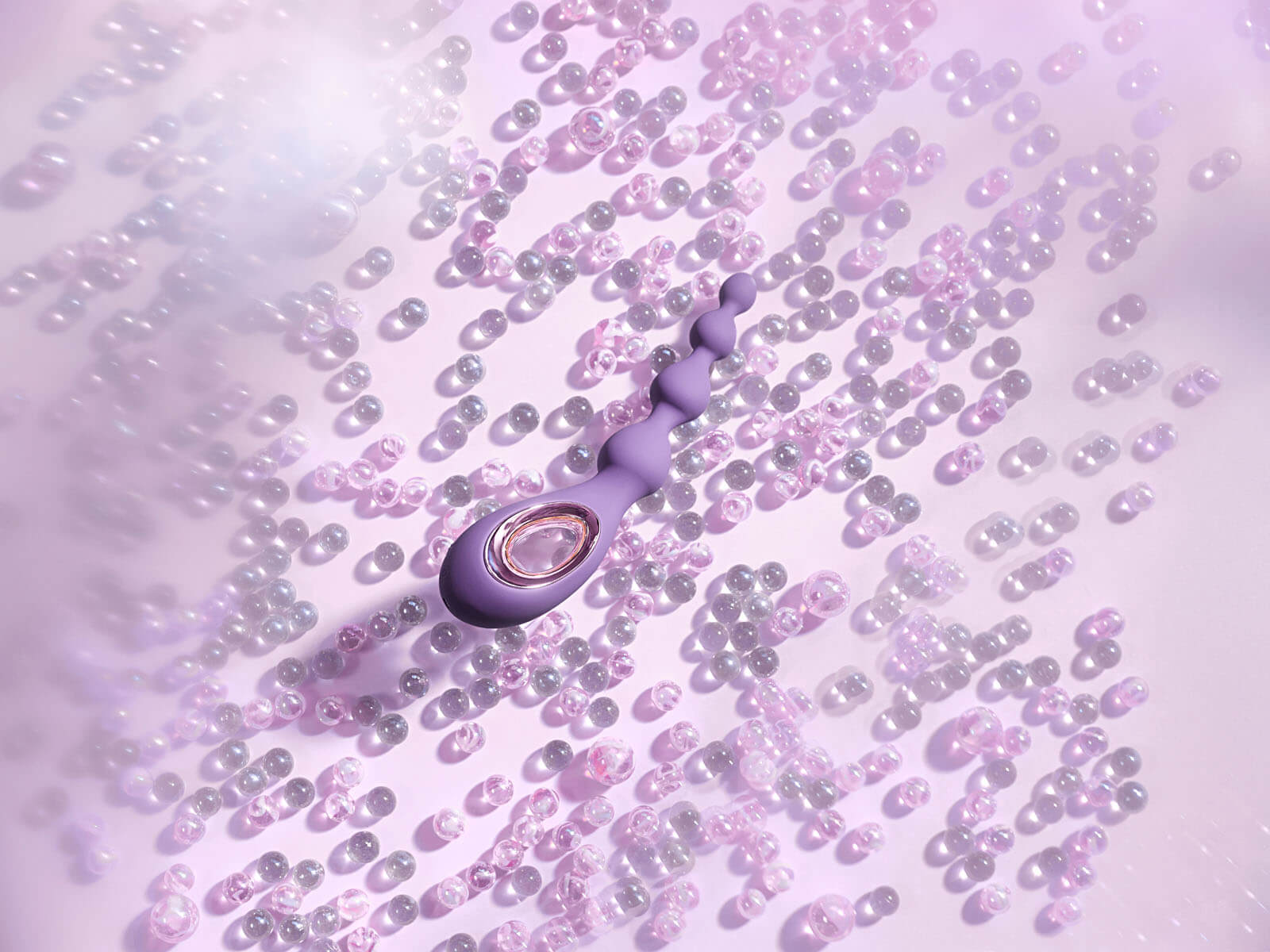 LELO Soraya Beads (Violet Dusk), anální vibrační kuličky