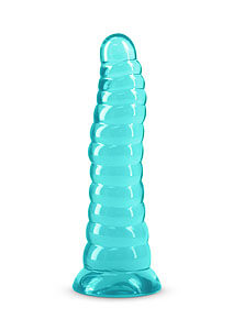 NS Novelties Fantasia Nymph (Teal), čiré dildo s přísavkou