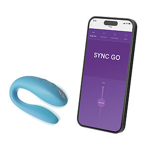 We-Vibe Sync Go (Turquoise), párový vibrátor s aplikací