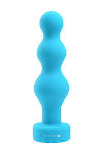 Gender X Plugged Up (Blue), vibrační kuličky do zadku