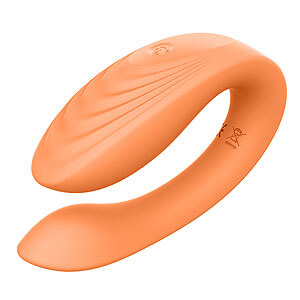 Glam Couples Vibrator (Orange), vibrátor pro páry s ovladačem