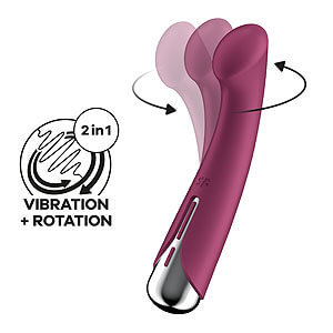 Satisfyer Spinning G-Spot 1 (Red), točící vibrátor