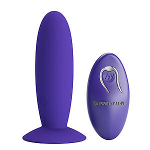Pretty Love Youth (Purple), vibrační anální kolík s ovladačem
