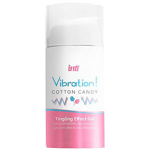 Intt Vibration! Tingling Gel (Cotton Candy NEW), stimulační gel na rty a klitoris
