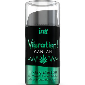 Intt Vibration! Tingling Gel (Ganjah), stimulační gel na rty a klitoris