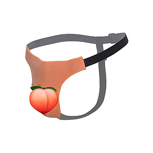 Hidden Desire Alter Ego Adjustable Open Vagina String (Flesh), silikonové tanga s vaginou
