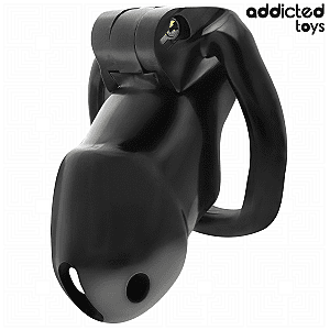 Addicted Toys Locked Midnight Cell Penis Cage M, klec na penis