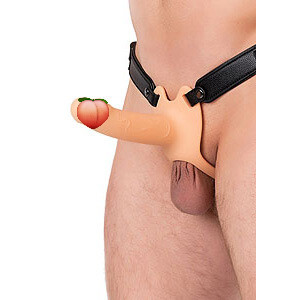 Hidden Desire Hollow Penis Strapon Skin (16cm), dutý připínací penis