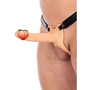 Hidden Desire Hollow Penis Strapon Skin (20cm), dutý připínací penis