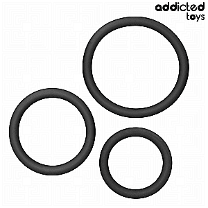 Addicted Toys Set Of Silicone Rings Model 2, sada erekčních kroužků