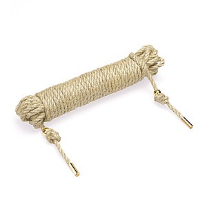 Liebe Seele Natural Shibari Bondage Hemp Rope Jute Rope (10m), přírodní juty lano