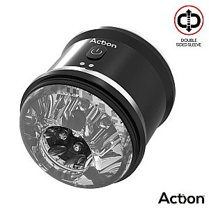 Action Thor Double Sided Vibrating Masturbator, vibrační masturbátor pro muže