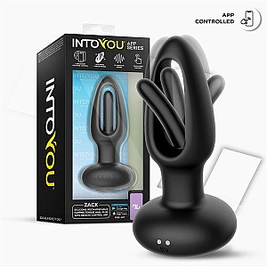 IntoYou App Series Zack Anal Plug, vibrační anální kolík s aplikací