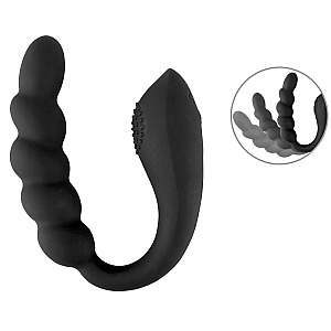 Black Velvets Bendable Dual Stimulator, dvojitý anální vibrátor