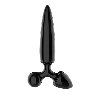 Satisfyer Triple Crystal 1 (Black), skleněný trojitý stimulátor