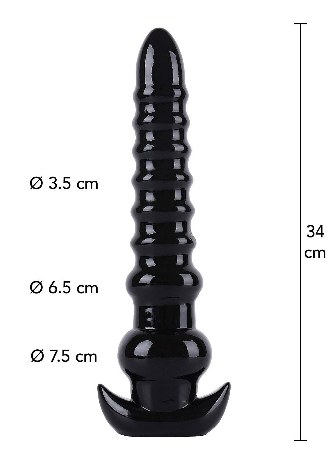 Hidden Desire Extreme Anal Drill (34 cm), anální XXL dildo