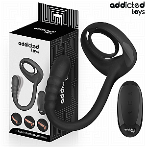 Addicted Toys P-Spot Vibrating Cock Ring, vibrační kroužek s prostatou