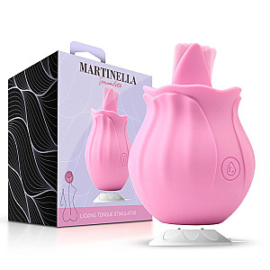 MARTINELLA Rose Stimulator with Licking Tongue, stimulátor klitorisu s jazýčkem