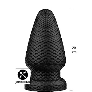 Hidden Desire Extreme Giant Dragon Butt Plug PVC XL, anální kolík se šupinami