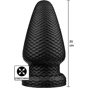 Hidden Desire Extreme Giant Dragon Butt Plug PVC XXXL, anální kolík se šupinami