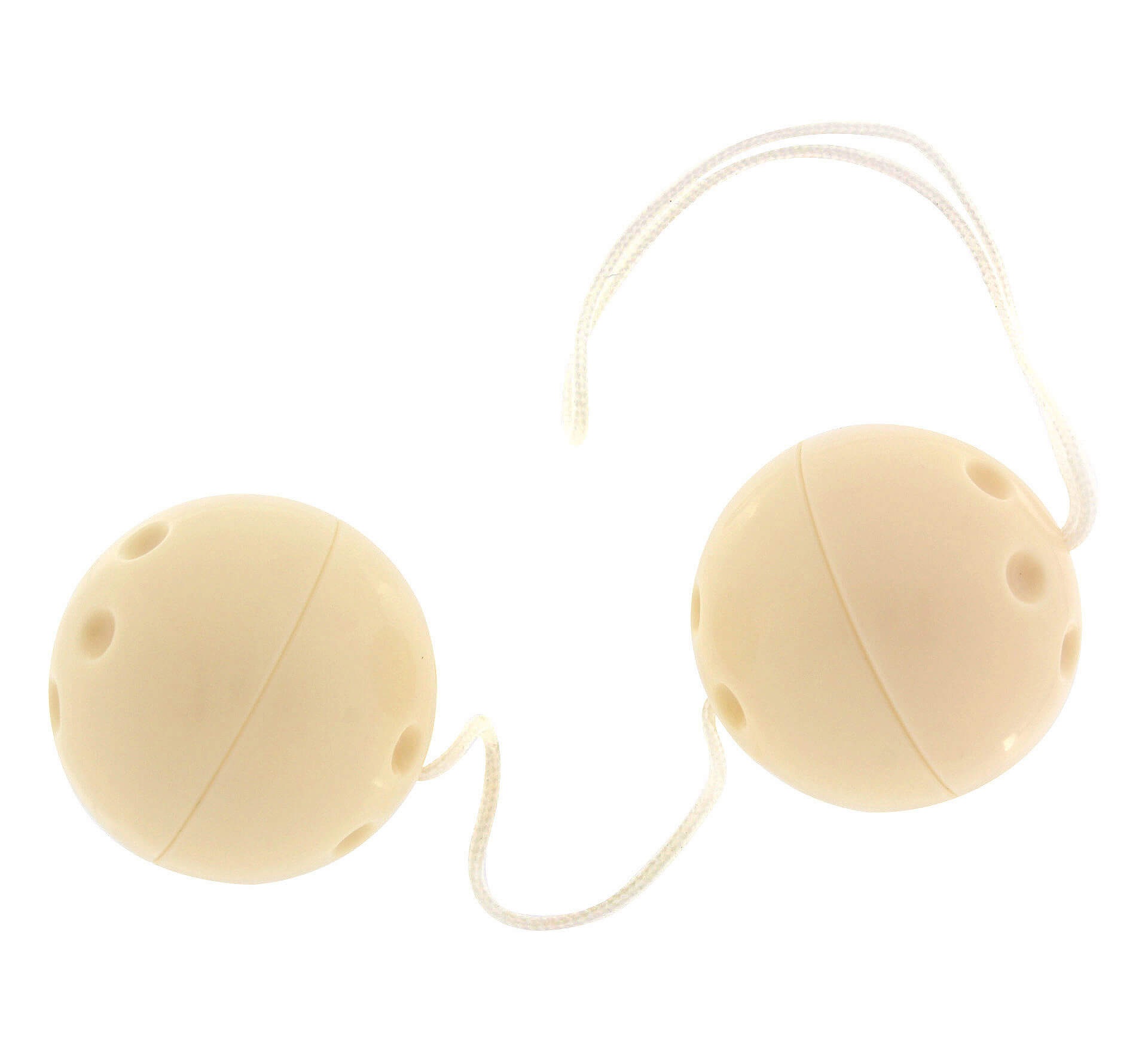 Vibratone Balls, bílé venušiny kuličky s vibračním jádrem 3,5 cm